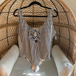 NWT Gingham One Piece Swimsuit